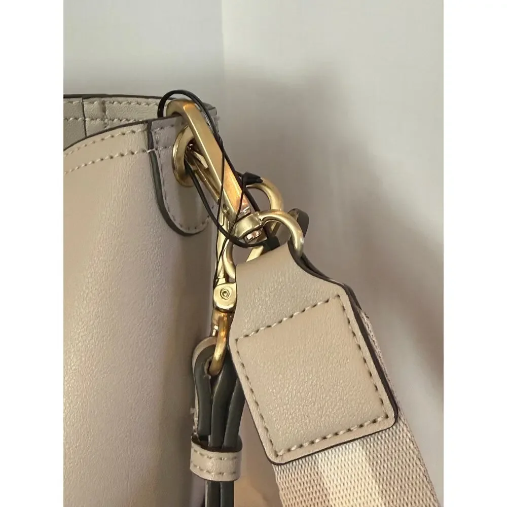 Nanette Lepore Leather Crossbody Tote Adjustable Strap Mini Pouch $148